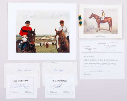 Horse racing autographs