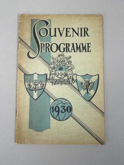 An England v. Scotland Schools International match programme, 21/4/30, match played at Hillsborough

 Edge of covers slighted discoloured