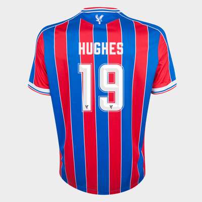 Will Hughes red and blue No.19 Crystal Palace v. Dynamo Kyiv match worn shirt