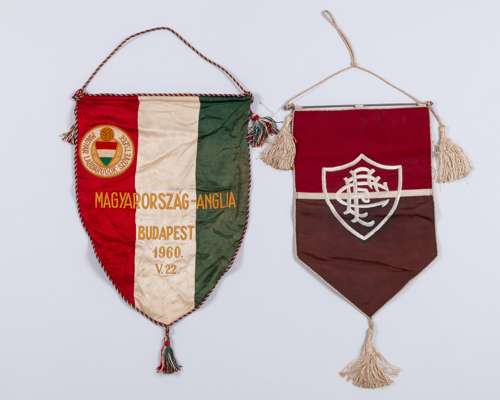 A Hungary v. England International pennant , 1960