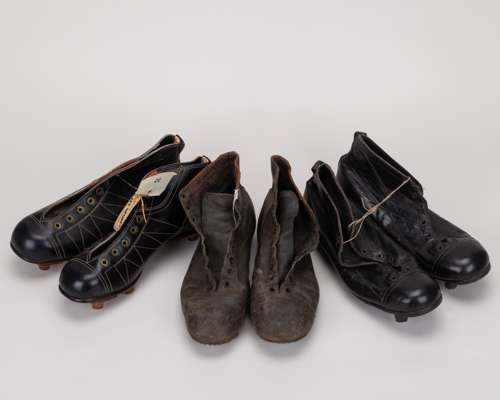 A pair of vintage football boots
