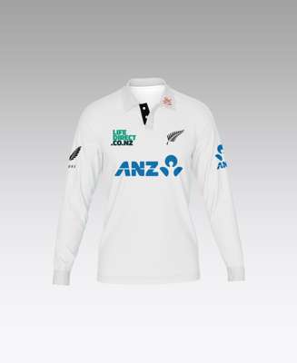 Nathan Smith No.10 New Zealand v. England match worn, autographed Red For Ruth shirt