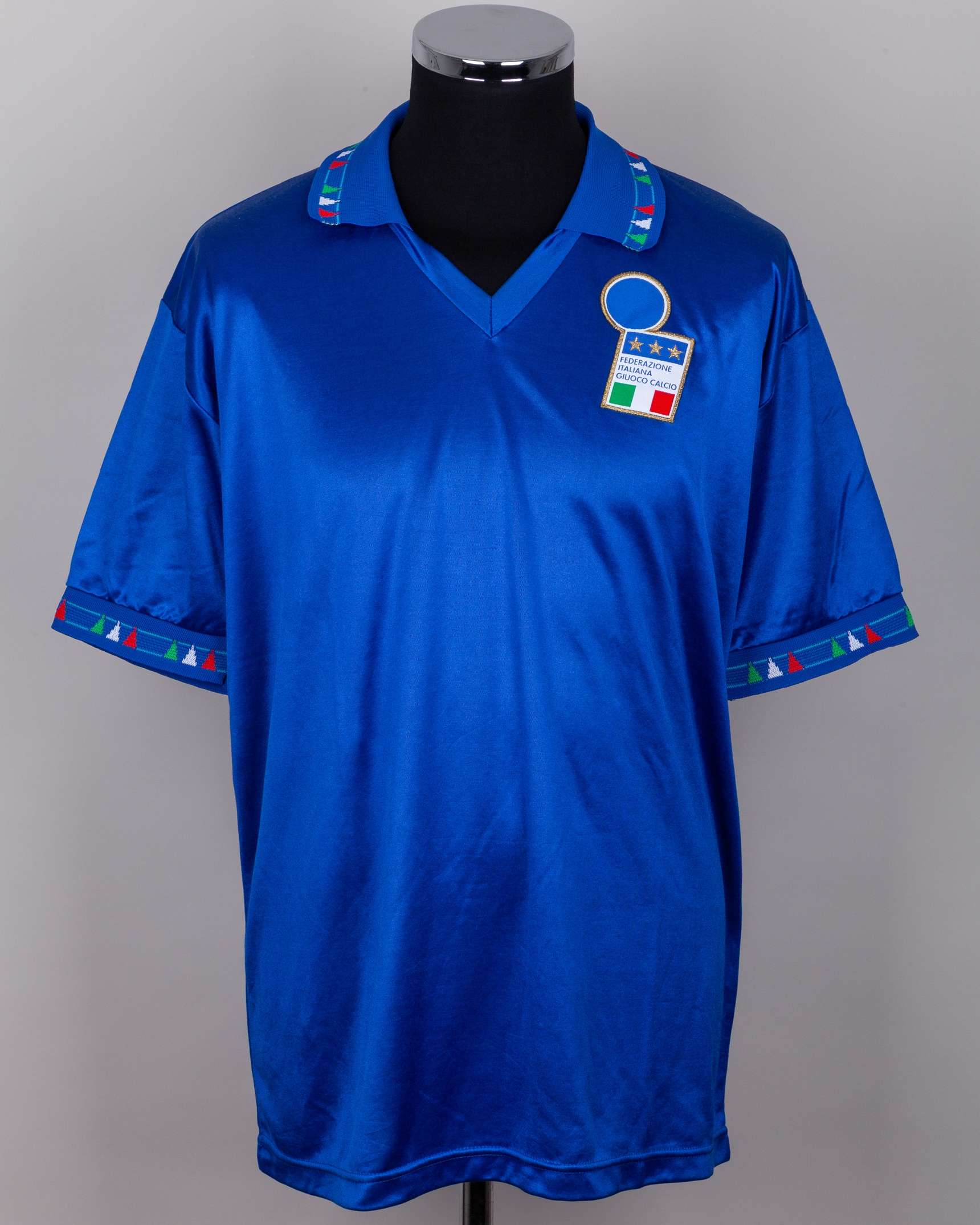 DIADORA サッカーシャツ BERTOTTO 4ウディネーゼ実用着選手 Pietro Vierchwood blue No.5 Italy v. Switzerland match worn short