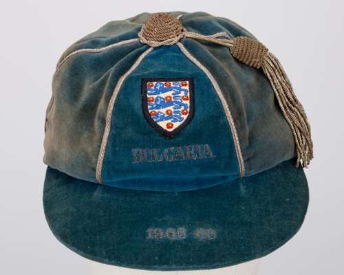 Brian Labone blue England v. Bulgaria International cap, 1968-69