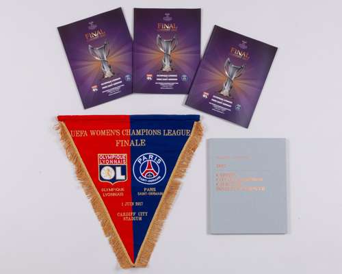 Olympique Lyonnais v. Paris Saint-Germain UEFA Women's Champions League Final 2017 pennant