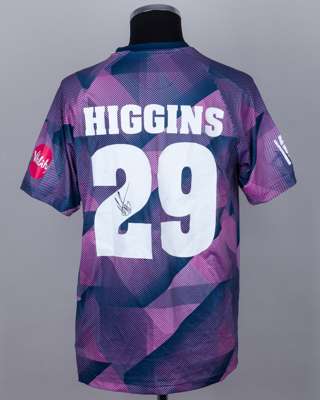Ryan Higgins Middlesex CCC No.29 match worn shirt vs Surrey (T20 Blast, Lords)