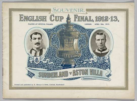 1913 Sunderland Souvenir English Cup Final Brochure commemorating the game v Aston Villa at the Crystal Palace on April 19th.

 The item is in excelle