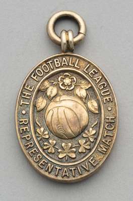 Peter Harris silver-gilt 1950 Football League Representative medal, 
 the obverse inscribed THE FOOTBALL LEAGUE REPRESENTATIVE MATCH, the reverse insc
