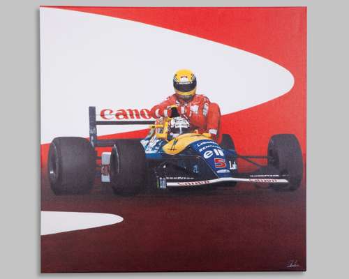 ‘Taxi for Senna’ Embellished Canvas Artwork - by James Stevens