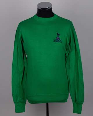 Pat Jennings a green Tottenham Hotspur F.A.Cup Final match worn goalkeepers shirt, 1967