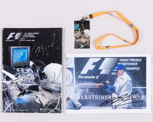 Ralf Schumacher 2001 Signed VIP Paddock Pass, Programme & Photo