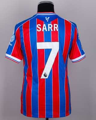 Ismaïla Sarr No.7 Crystal Palace v. Manchester City match worn shirt