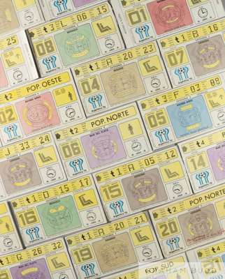 A very-near collection of 37 tickets from the 1978 World Cup in Argentina