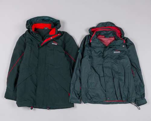 A Collection of Jaguar Racing Branded Clothing