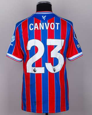 Jaydee Canvot No.23 Crystal Palace v. Aston Villa match worn shirt