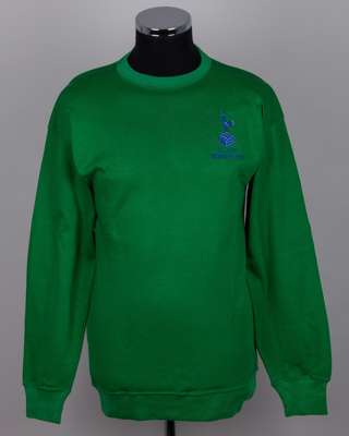 Pat Jennings a green Tottenham Hotspur League Cup Final match worn goalkeepers shirt, 1971