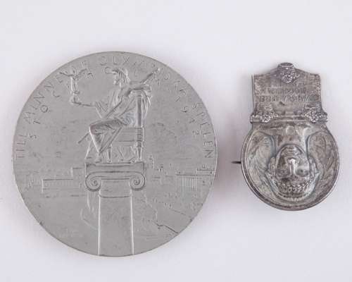 Joseph Dines Stockholm 1912 Olympic Games participation medal