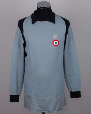 Dino Zoff grey and black No.1 Juventus European Cup Winners Cup match worn goalkeepers shirt