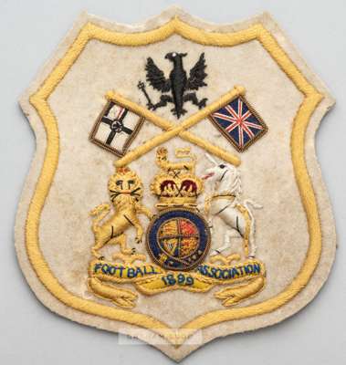 A very early Football Association tour blazer badge relating to the first ever England v Germany international football matches played in Berlin, 23rd