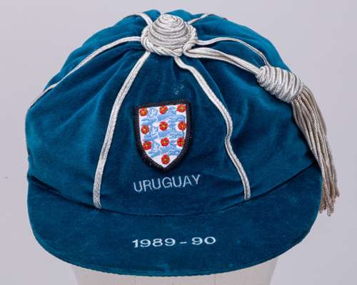 Paul Parker blue England v. Uruguay International cap, 1988-89