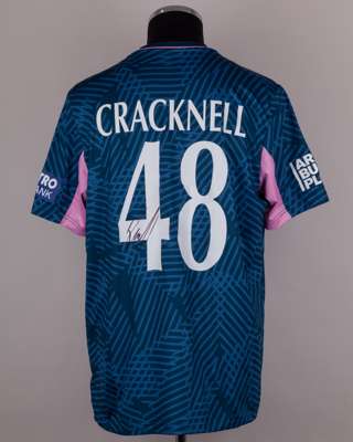 Joe Cracknell Middlesex CCC No.48 match worn shirt v. Lancashire, Metro Bank One Day Cup