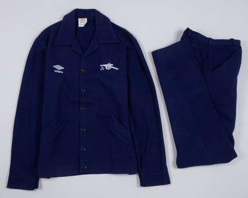 Pat Jennings a blue Arsenal dress tracksuit top and bottoms, 1978-80