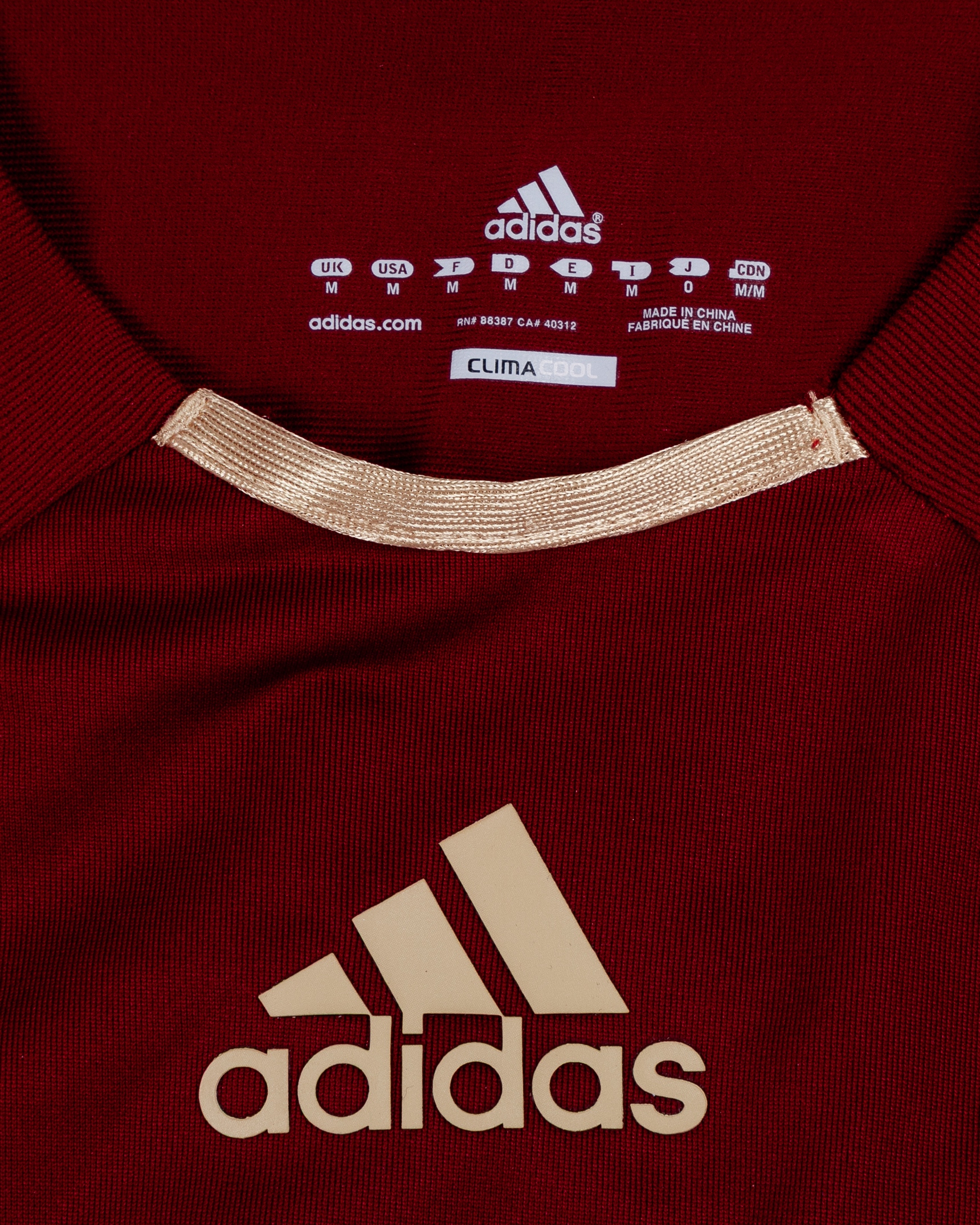 アルシャヴィン　サイン(？)ユニフォームEURO2008 新品　汚れあり　ロシア Andrei Arsharvin maroon and gold Russia v. Finland short-sleeved