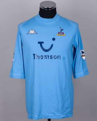 Rohan Ricketts blue No.27 Tottenham Hotspur short-sleeved shirt, 2003-04