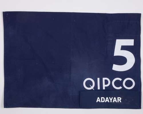 No.5 number cloth worn by Adayar in the 2021 Qipco Champion Stakes at Ascot