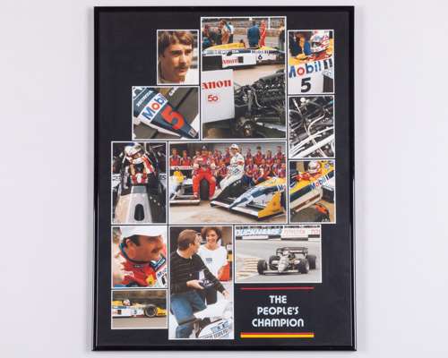 Nigel Mansell “The People's Champion” Framed Print