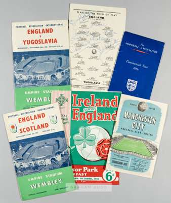 The Football Association official itinerary for England's Continental Tour of 1956 issued to Duncan Edwards of Manchester United and England,
 sold to