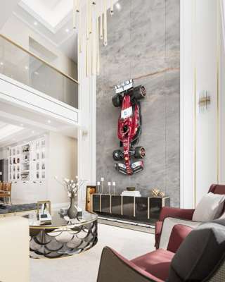 Lewis Hamilton 2025 Ferrari SF25 Half Scale Sculpture