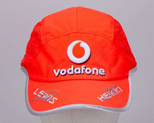 Lewis Hamilton Signed Vodafone McLaren Mercedes Cap
