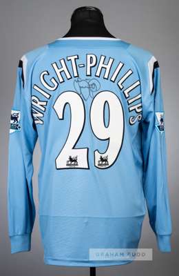 Three football jerseys,
 comprising: i) Tim Howard black and grey Everton no.24 goalkeeper's jersey v Larissa in the UEFA Cup Group A at Goodison Park