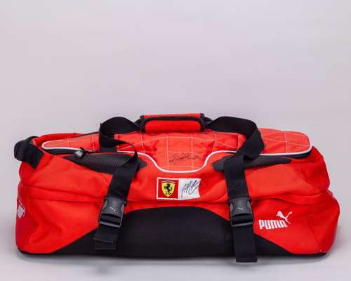 Ferrari Bag Signed by Michael Schumacher & Nigel Mansell