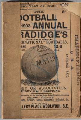 The Football Annual 1902-03, edited by Charles W. Alcock, published by Merritt & Hatcher Ltd., London,
 thirty-fifth edition, 154-pages with cardcover