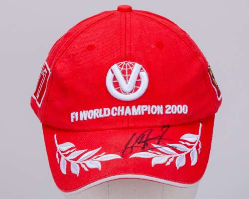 Michael Schumacher 2000 Ferrari Signed Cap