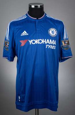 Diego Costa blue Chelsea FC no.19 home jersey from the 2015-16 season game v Arsenal that took place on 19/11/15 at Stamford Bridge. 
 Player issue Ad