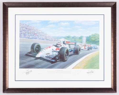 Nigel Mansell 1993 Indy Car Limited Edition Print By Tony Smith