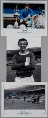 Manchester City: Colin Bell, Mike Book & Mike Summerbee three large 16 by 12in. autographed Limited Edition display photographs, 

Colin Bell Ltd Ed N