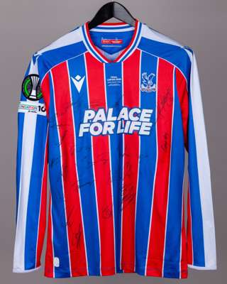 Crystal Palace v. Rayo match issued squad signed shirt, UEFA Conference League - Final 2026