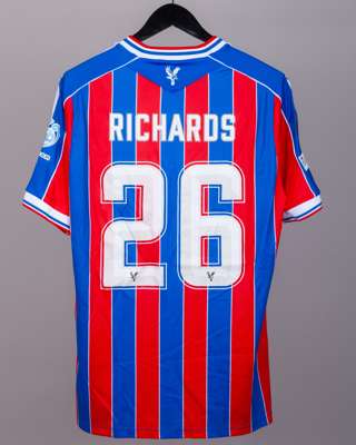 Chris Richards No.26 Crystal Palace v. Fiorentina match worn shirt