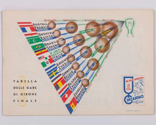 Official 1934 F.I.F.A. World Cup tournament programme, by Italian Football Federation