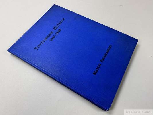 Bound volume of Tottenham Hotspur match programmes, season 1947-48
 Vol. XL., No.1, Whites v. Reds, 9th August to Vol. XL. No..58, Brownco Sports v. E