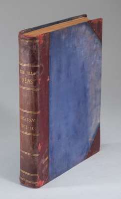 Bound volume of Aston Villa home programmes season 1913-14,
 the volume containing first team, reserves and other matches played at Villa Park, togeth