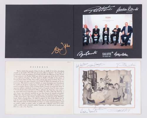 Geoff Hurst an autographed San Angel Inn photograph