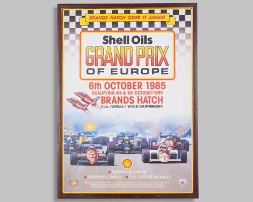 Brands Hatch 1985 Grand Prix of Europe Framed Poster