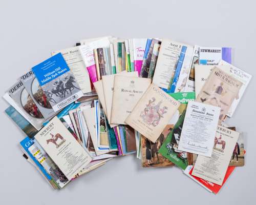 140 racecards from the 1970s