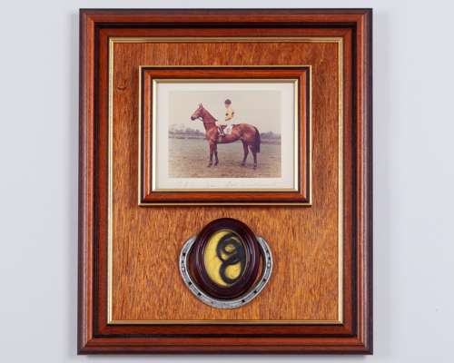 Hair and racing plate presentation from the legendary Irish steeplechaser Arkle