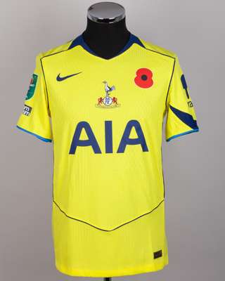 Mohammed Kudus yellow, navy, sky blue No.20 Tottenham Hotspur ‘Poppy’ shirt, 2025-26